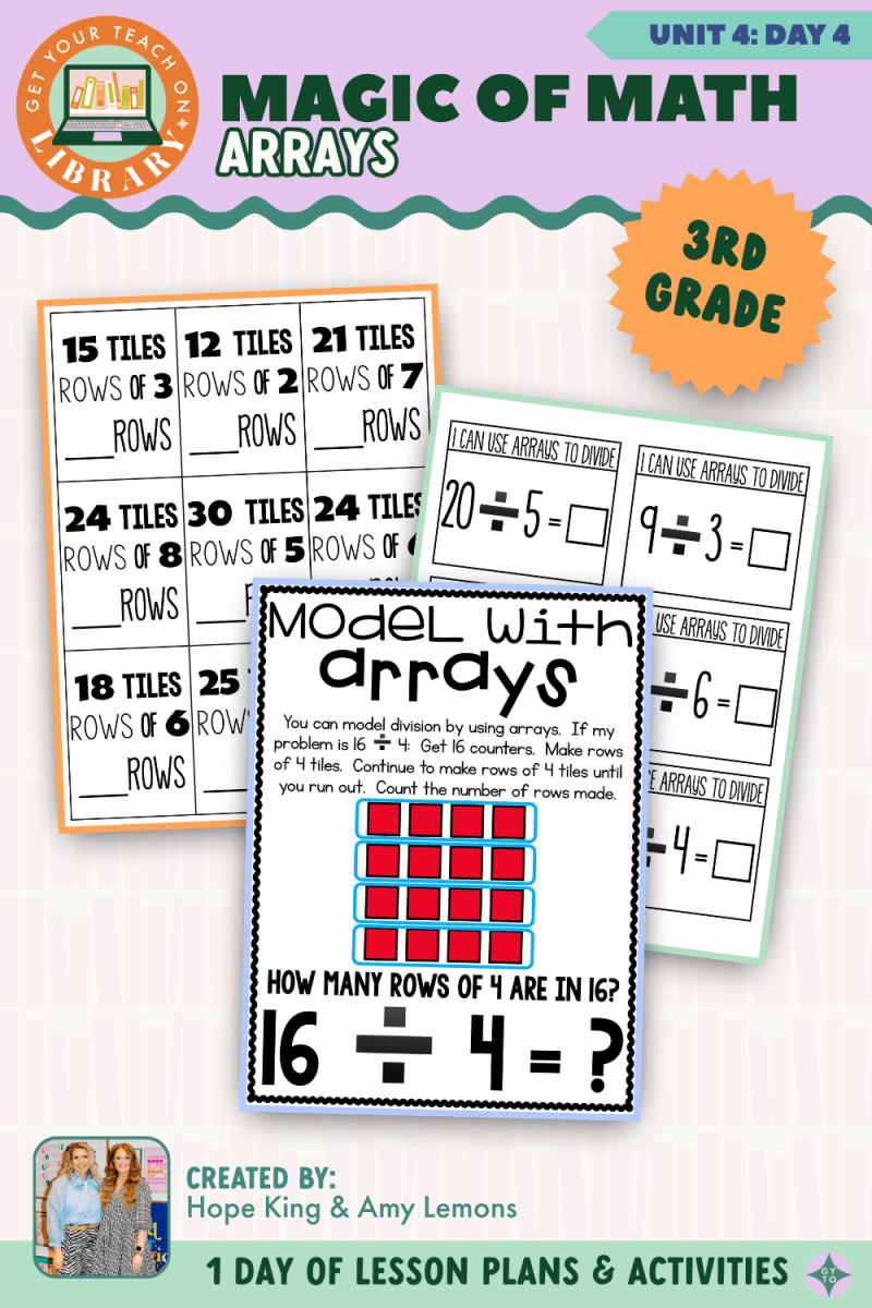 3rd Grade Magic of Math: Unit 4 Day 4 Arrays - Shop GYTO - Get Your Teach On