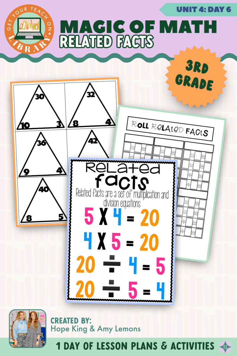 3rd Grade Magic of Math: Unit 4 Day 6 Related Facts - Shop GYTO - Get Your Teach On