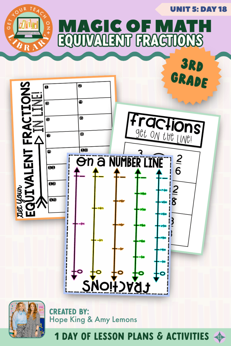 3rd Grade Magic of Math: Unit 5 Day 18 Equivalent Fractions - Shop GYTO - Get Your Teach On