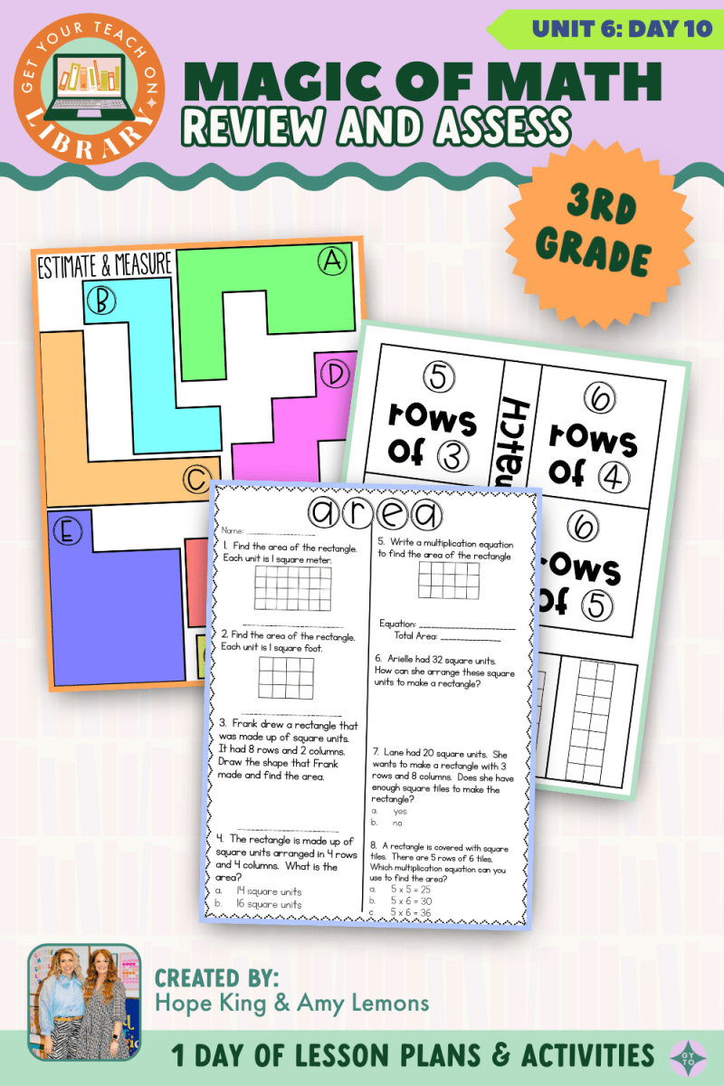 3rd Grade Magic of Math: Unit 6 Day 10 Review and Assess - Shop GYTO - Get Your Teach On