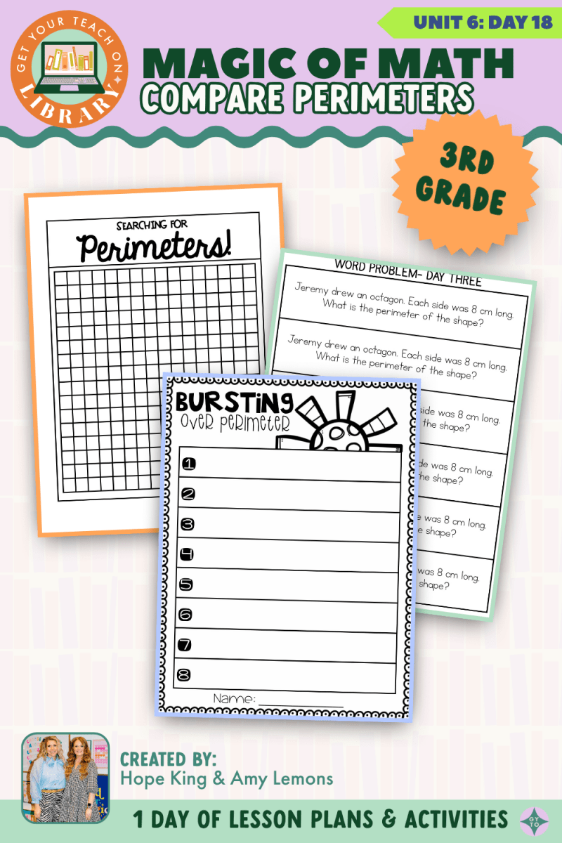 3rd Grade Magic of Math: Unit 6 Day 18 Compare Perimeters - Shop GYTO - Get Your Teach On