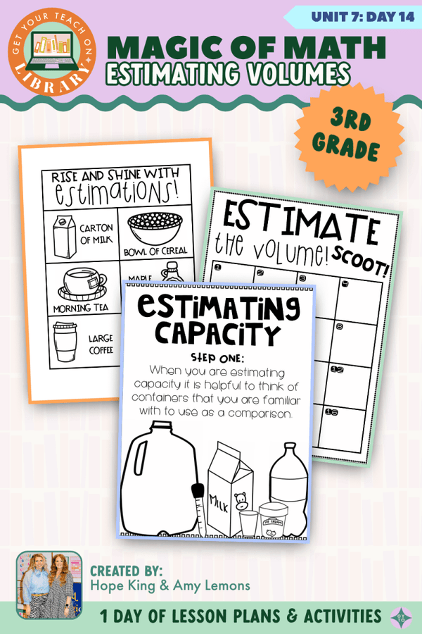 3rd Grade Magic of Math Unit 7 Day 14: Estimating Volumes by Hope King, Amy Lemons and Get Your Teach On