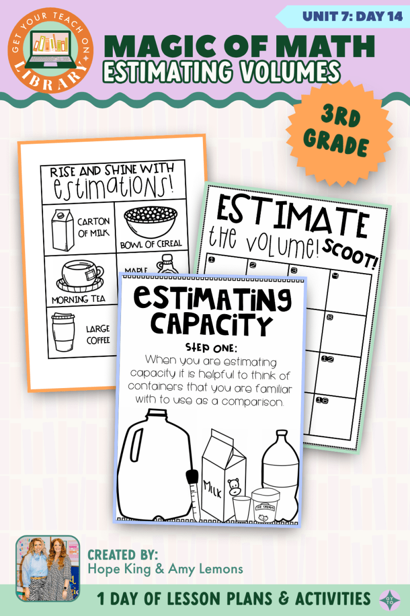 3rd Grade Magic of Math: Unit 7 Day 14 Estimating Volumes - Shop GYTO - Get Your Teach On