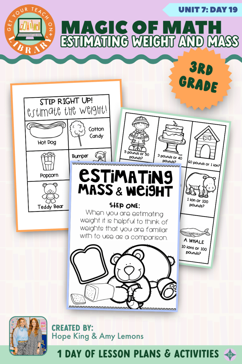 3rd Grade Magic of Math: Unit 7 Day 19 Estimating Weight and Mass - Shop GYTO - Get Your Teach On