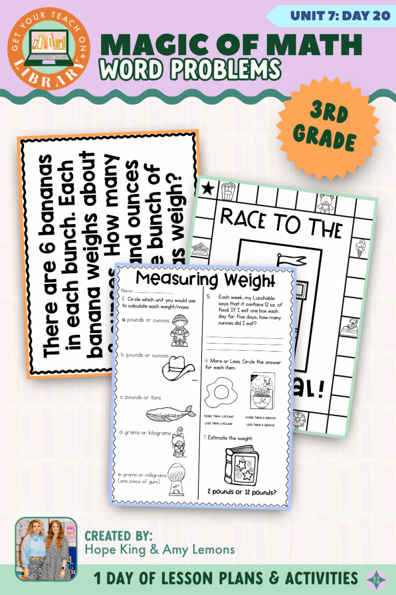 3rd Grade Magic of Math: Unit 7 Day 20 Word Problems - Shop GYTO - Get Your Teach On