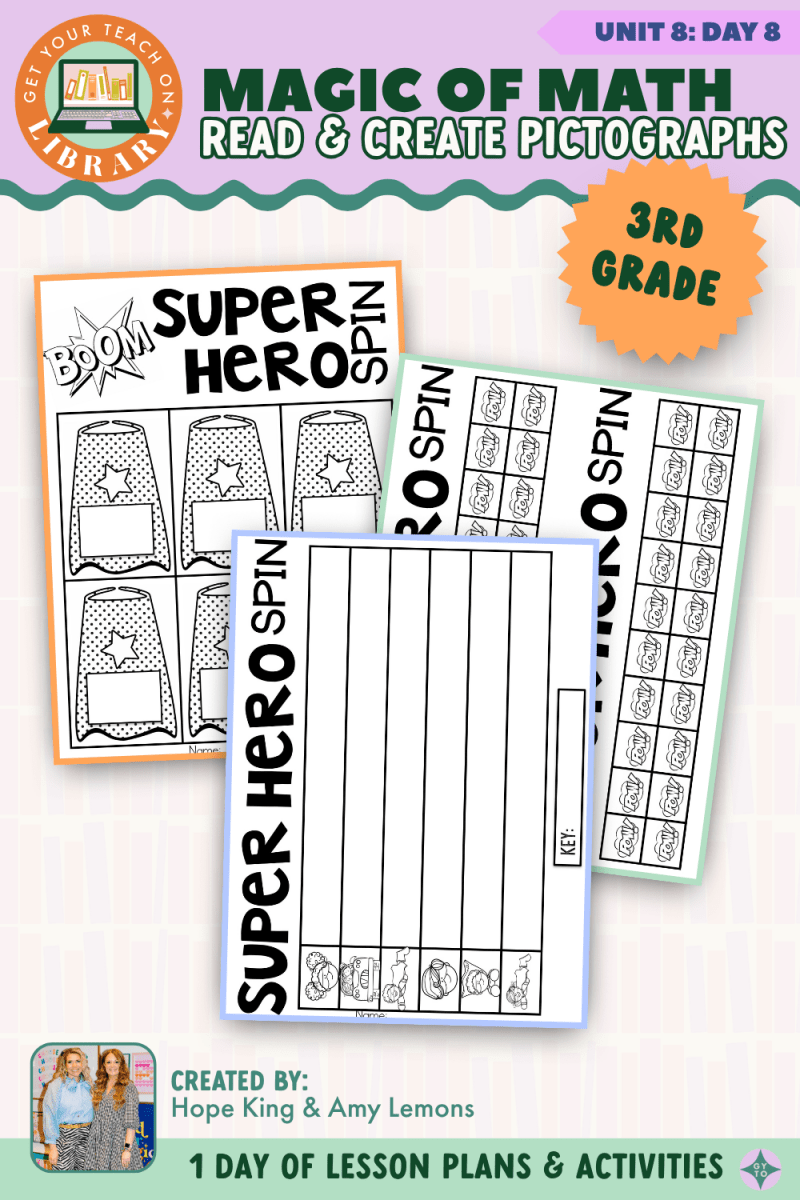 3rd Grade Magic of Math: Unit 8 Day 8 Read and Create Pictographs - Shop GYTO - Get Your Teach On