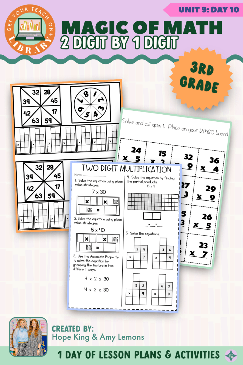 3rd Grade Magic of Math: Unit 9 Day 10 2-Digit by 1-Digit - Shop GYTO - Get Your Teach On