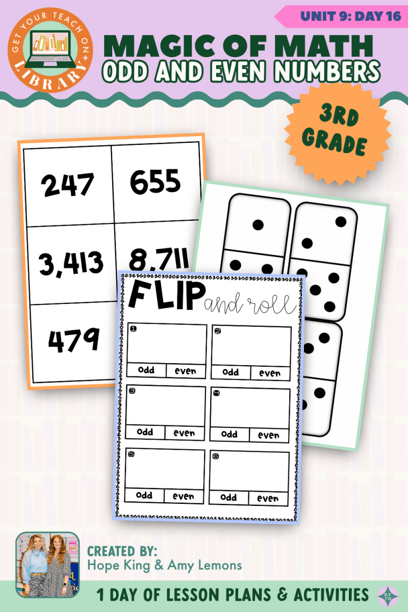 3rd Grade Magic of Math: Unit 9 Day 16 Odd and Even Numbers - Shop GYTO - Get Your Teach On