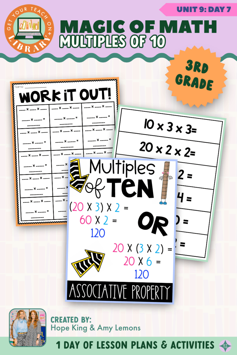 3rd Grade Magic of Math: Unit 9 Day 7 Multiples of 10 - Shop GYTO - Get Your Teach On