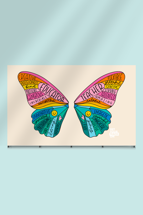 Butterfly – official GYTO digital classroom backdrop by Get Your Teach On