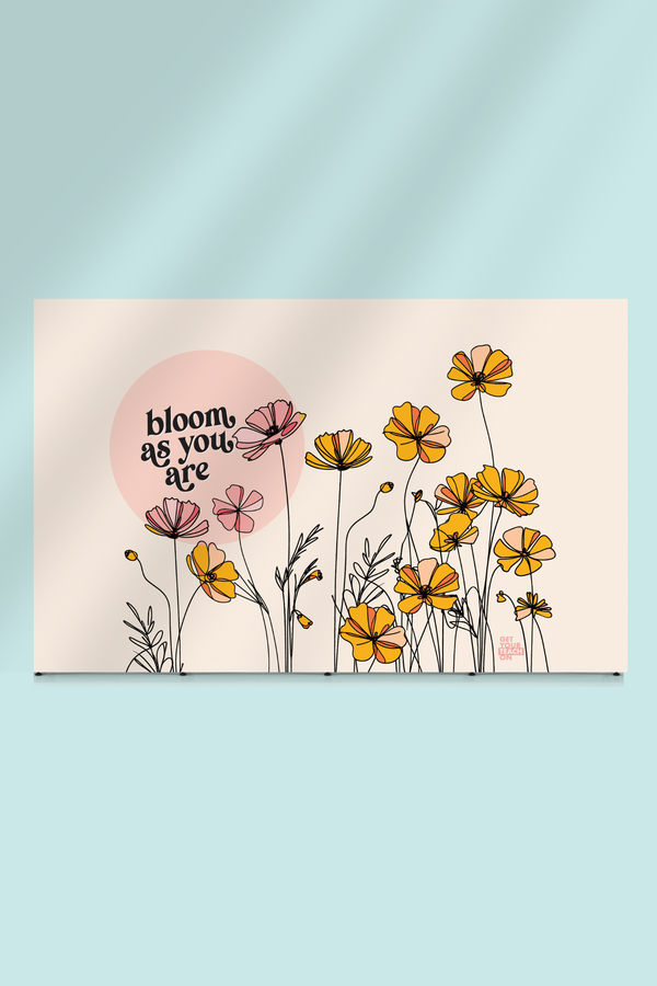 Bloom As You Are – official GYTO digital classroom backdrop by Get Your Teach On