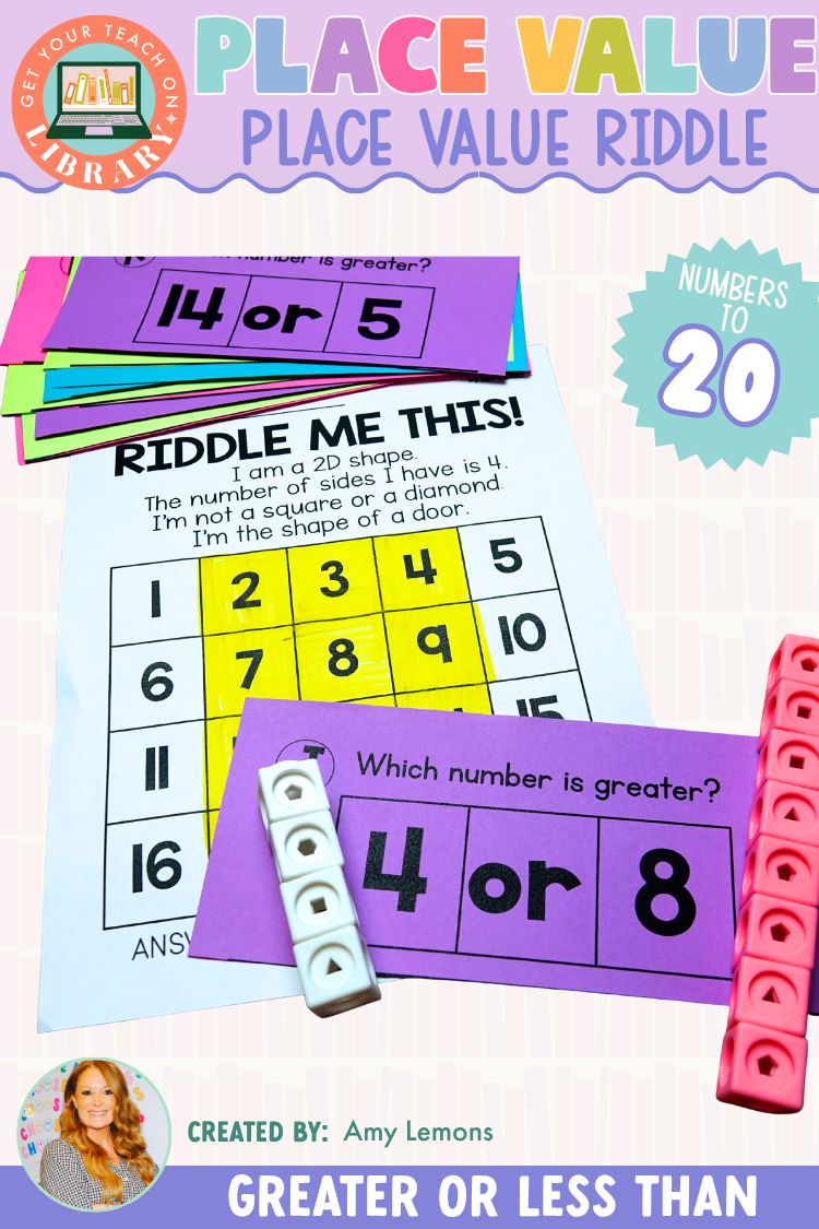 Comparing Numbers to 20 Activity: Place Value Riddle