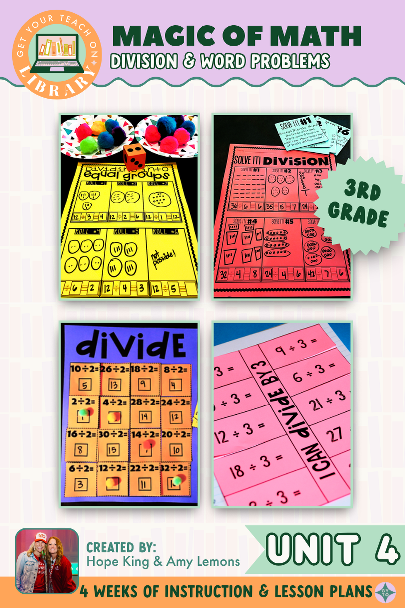 3rd Grade Magic of Math Unit 4: Division Facts, Strategies, and Word Problems