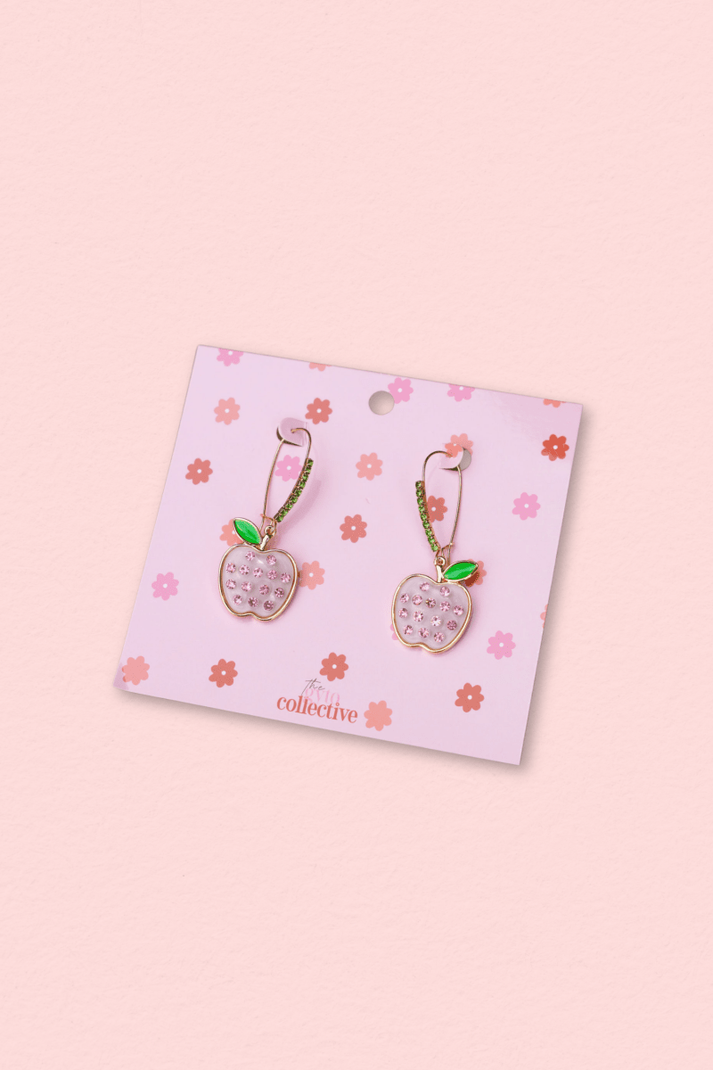 Apple Drop Gem Earrings - Shop GYTO - Get Your Teach On