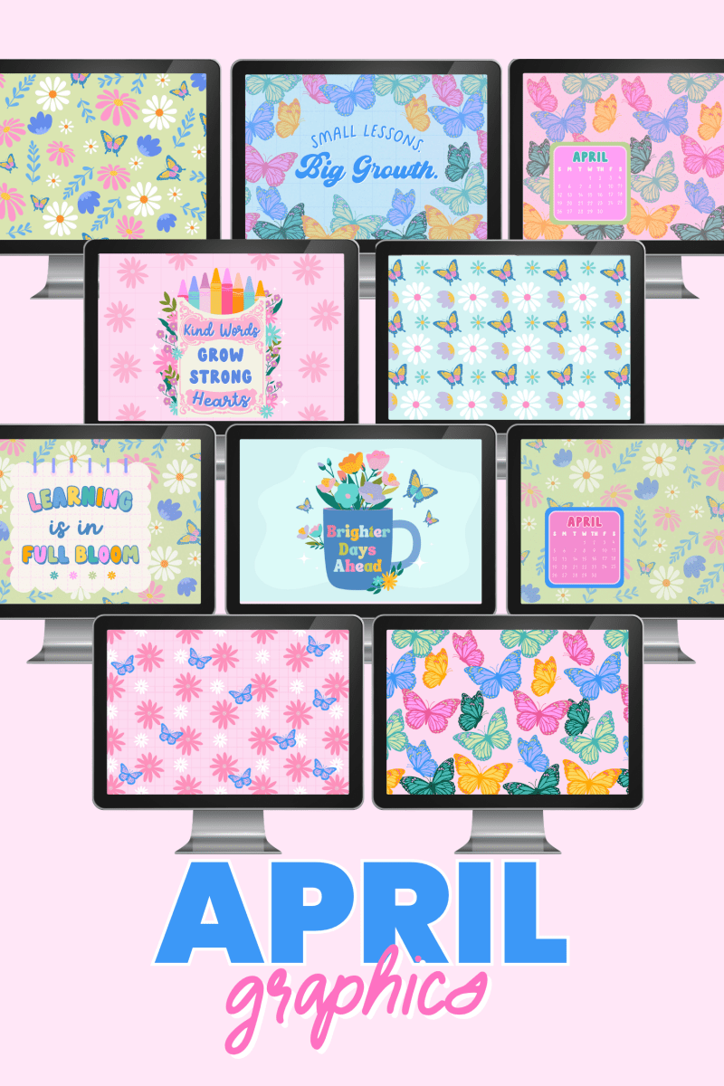April Classroom Graphics Collection (2026) - Shop GYTO - Get Your Teach On