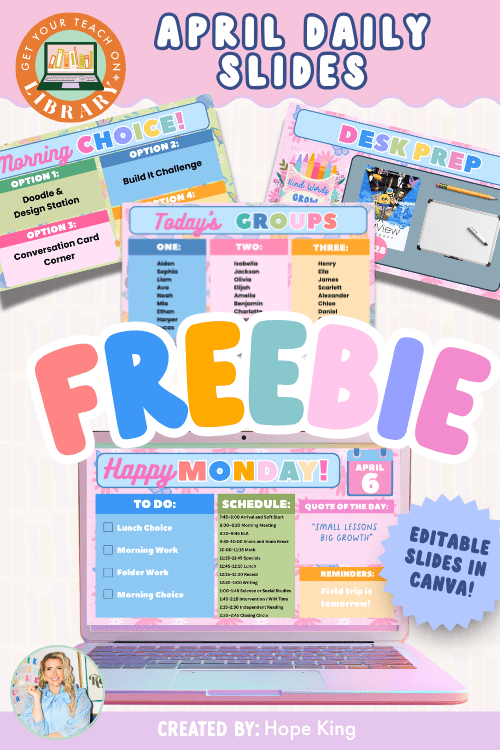 April Daily Slides - Shop GYTO - Get Your Teach On