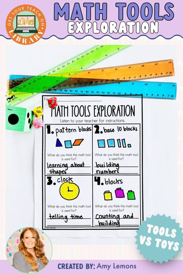 Back to School Math Activity: Math Tool Exploration – math resource by Amy Lemons and Get Your Teach On
