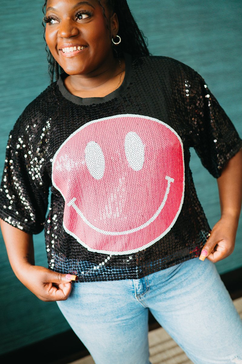 Black Smiley Tee - GYTO Collective - Get Your Teach On