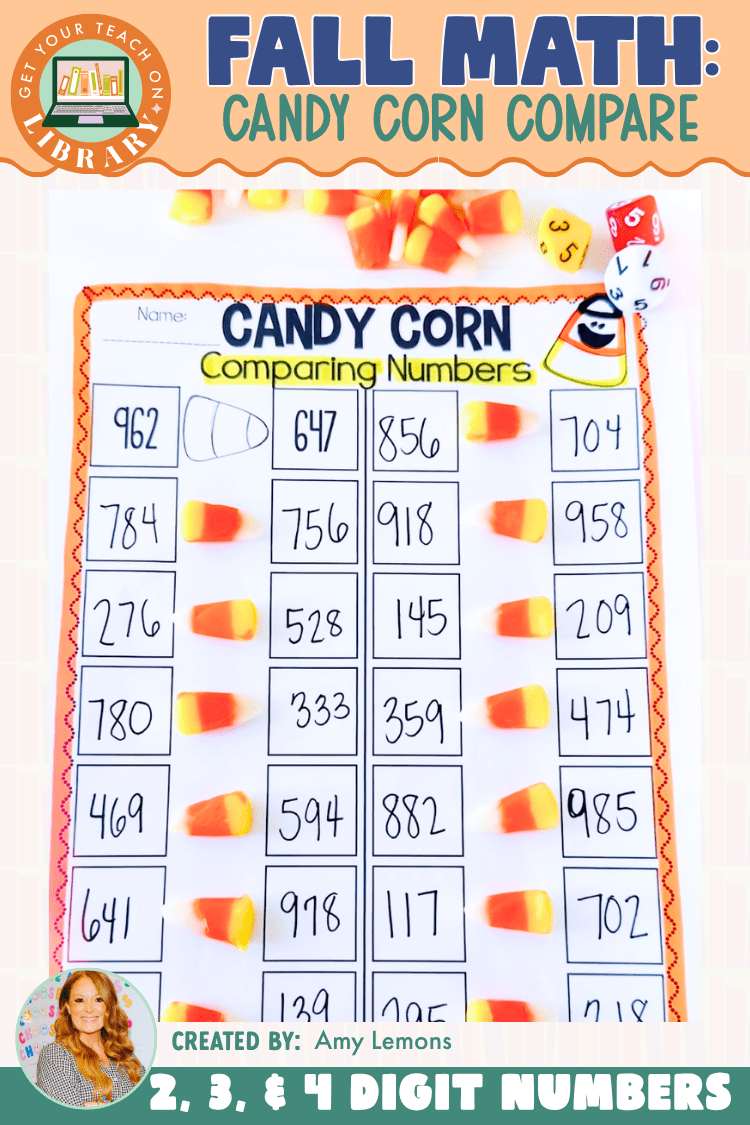 Candy Corn Comparing Numbers | 2-Digit, 3-Digit & 4-Digit Numbers - Shop GYTO - Get Your Teach On