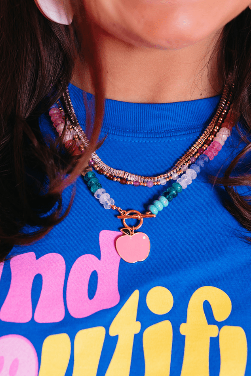 Colorful Beaded Apple Necklace Set - Shop GYTO - Get Your Teach On