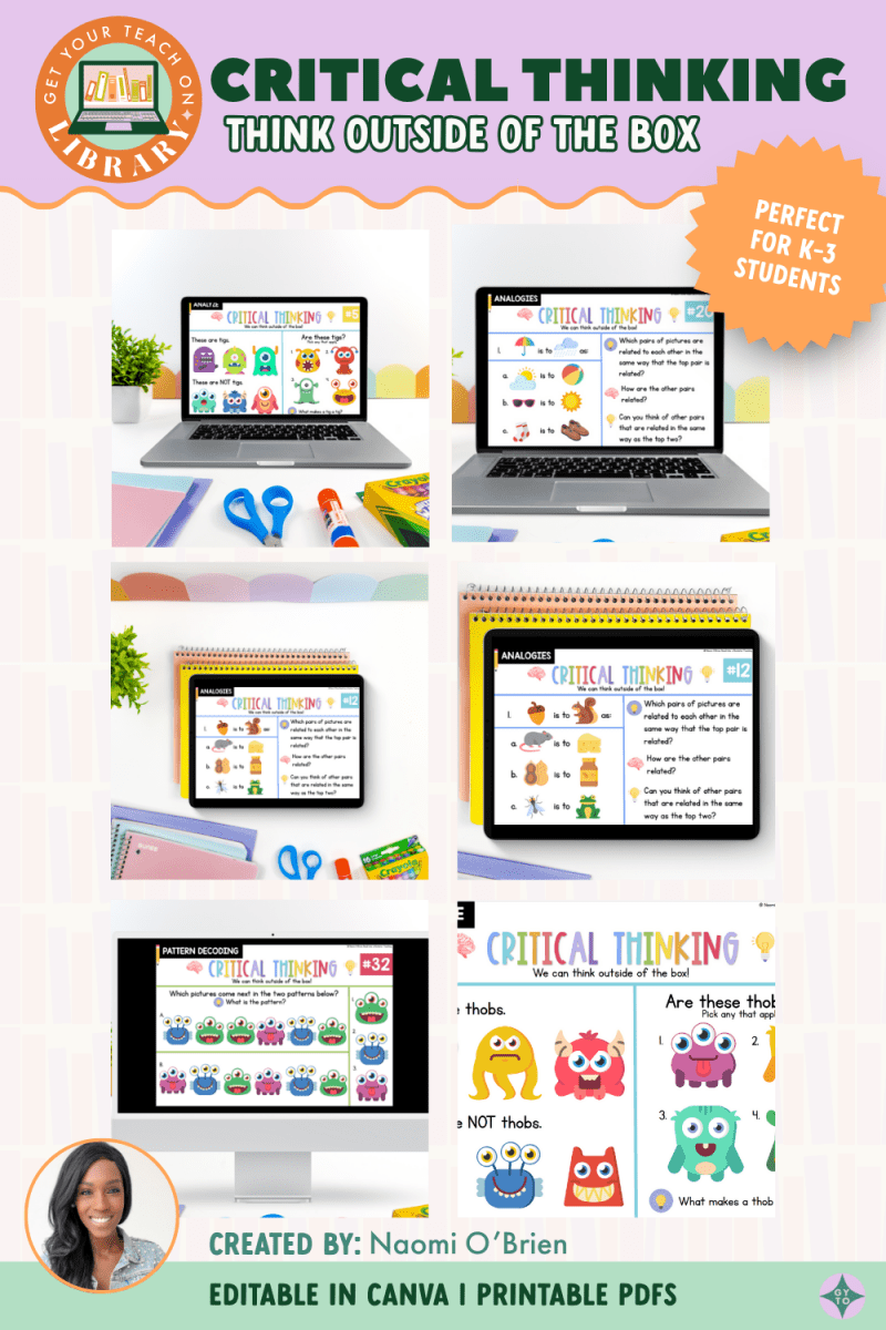 Critical Thinking Puzzles - Shop GYTO - Get Your Teach On