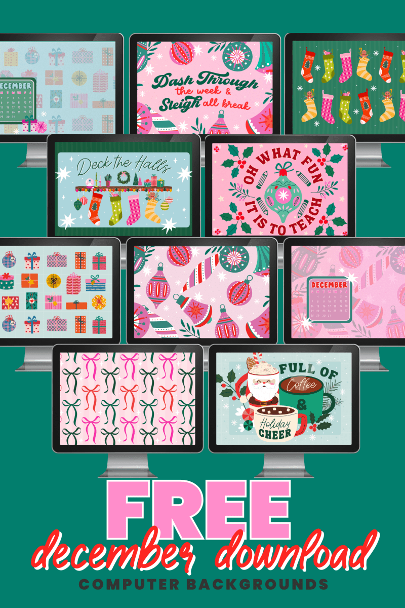 December Classroom Graphics Collection (2025) - Shop GYTO - Get Your Teach On