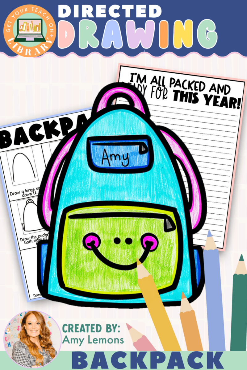 Directed Drawing: Backpack with Writing Pages - Shop GYTO - Get Your Teach On