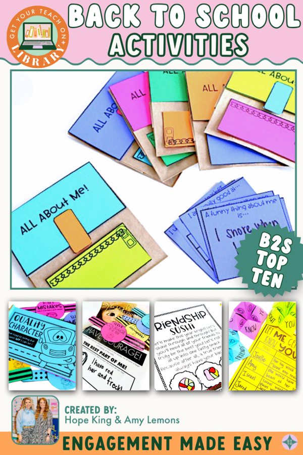 Engagement Made Easy: Top Ten Back to School Activities – classroom resource by Hope King, Amy Lemons and Get Your Teach On