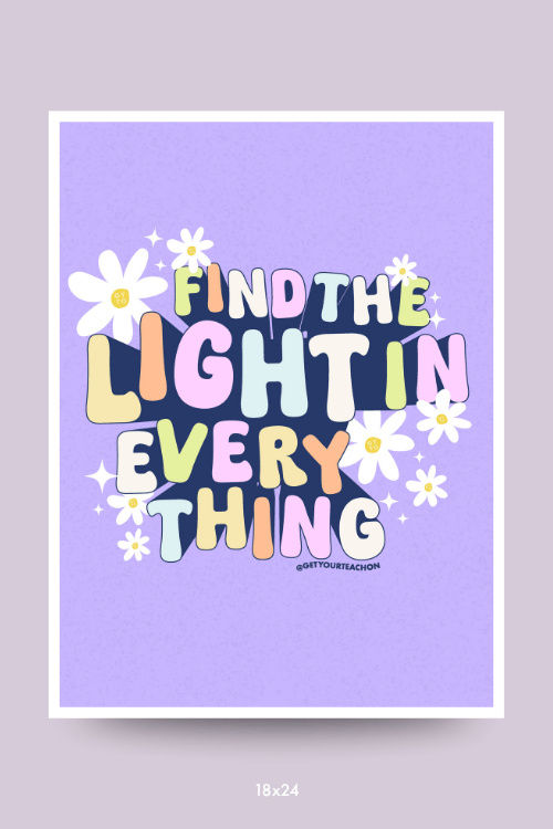 Find The Light Poster - GYTO Collective - Get Your Teach On