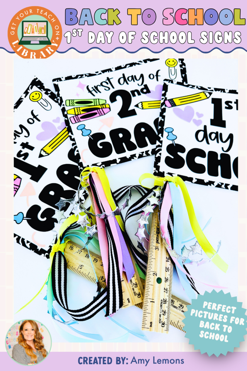 First Day of School Signs: Back to School Composition Notebook Photo Props - Shop GYTO - Get Your Teach On