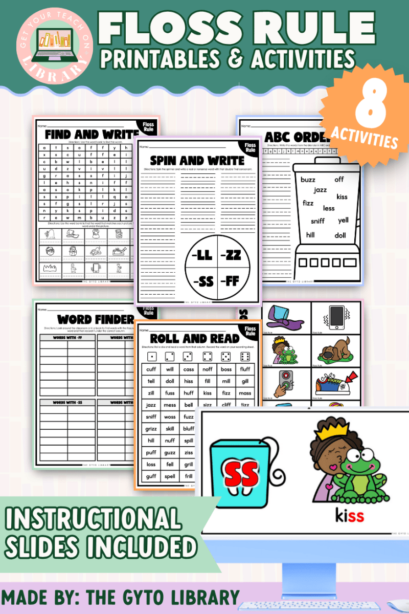 Floss Rule Word Practice | Supplemental Phonics Activities for Decoding - Shop GYTO - Get Your Teach On