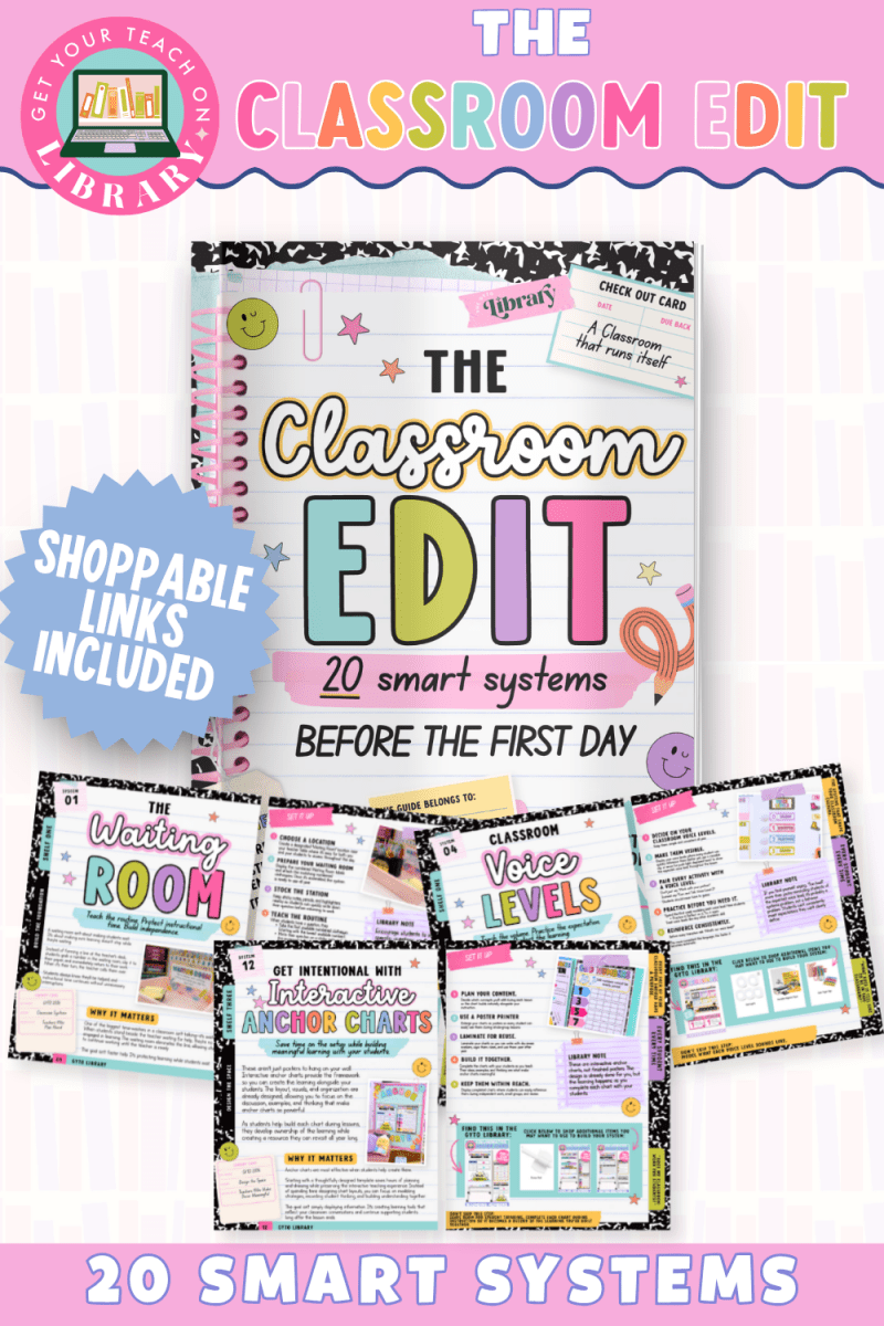 FREE The Classroom Edit | 20 Smart Systems for The First Day of School - Shop GYTO - Get Your Teach On