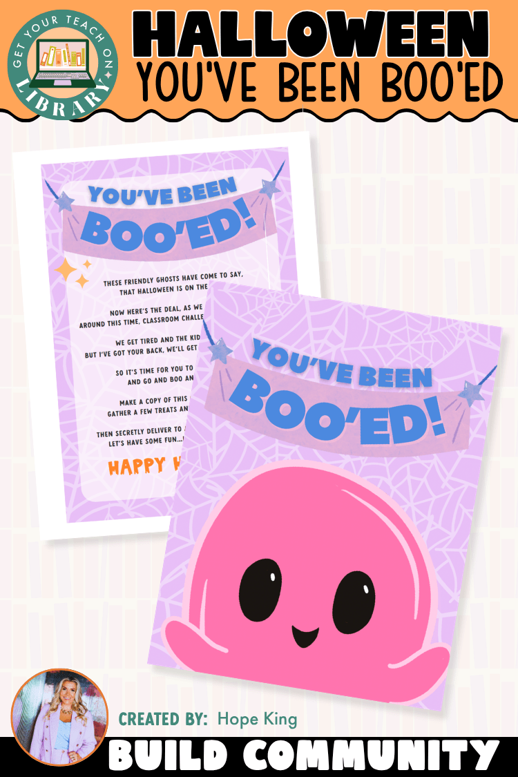 Free You've Been Booed Halloween Classroom Community Activity - Shop GYTO - Get Your Teach On