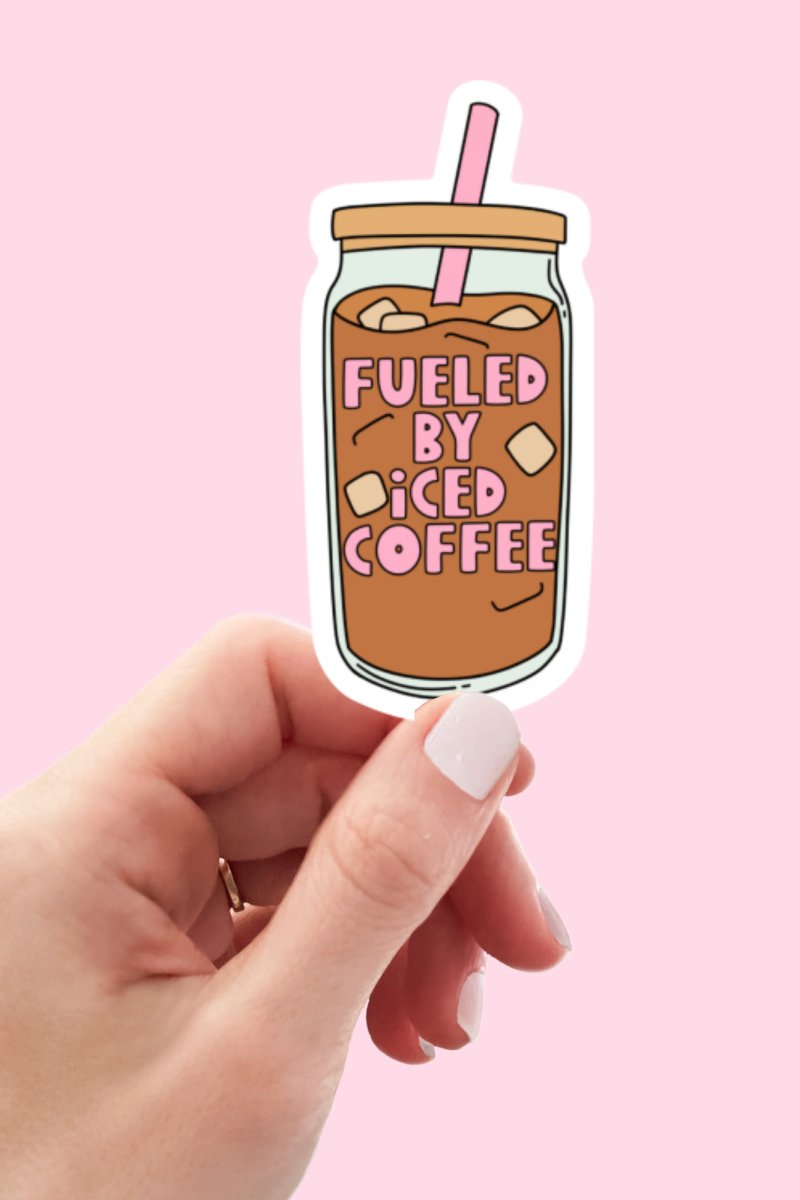 Fueled by Ice Coffee Sticker - GYTO Collective - Get Your Teach On