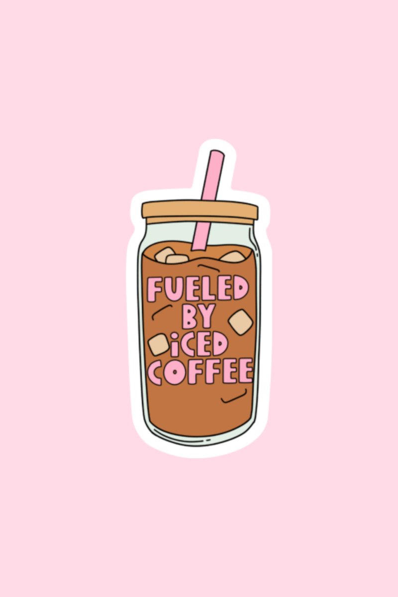 Fueled by Ice Coffee Sticker - GYTO Collective - Get Your Teach On