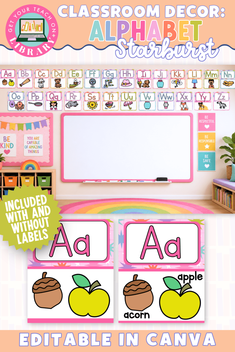 GYTO Classroom Decor: Alphabet Starburst Theme | Bright Classroom Decor - Shop GYTO - Get Your Teach On
