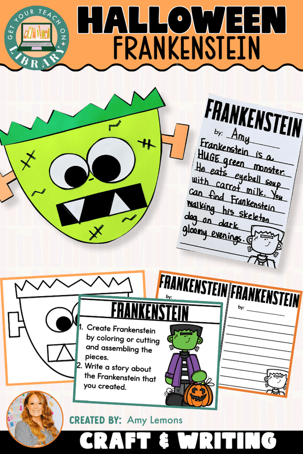 Frankenstein Craft & Halloween Creative Writing – writing resource by Amy Lemons and Get Your Teach On