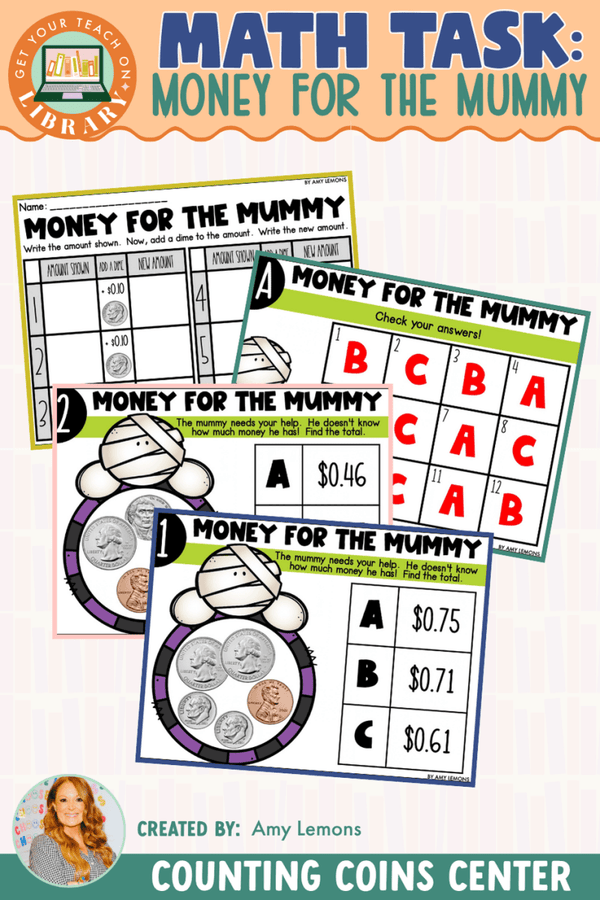 Halloween Money Math Task Cards: Counting Coins & Adding Money - Shop GYTO - Get Your Teach On