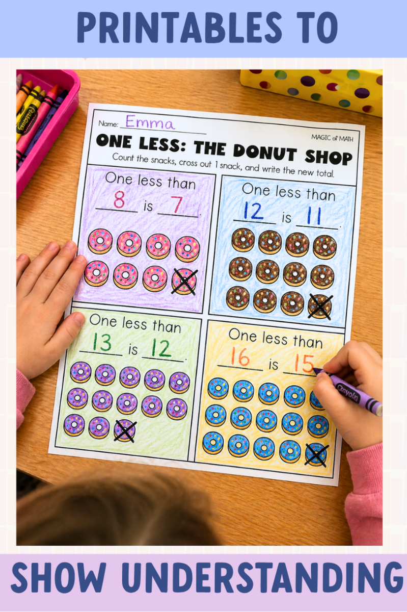Kindergarten Magic of Math: Comparing Numbers to 20, Number Order, 1 More & 1 Less - Shop GYTO - Get Your Teach On