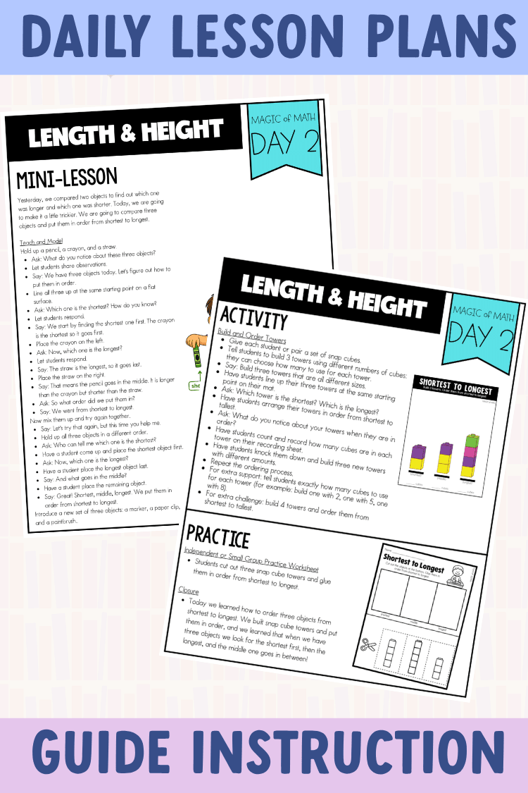 Kindergarten Magic of Math: Measuring Length and Height, Measuring Weight, and Capacity - Shop GYTO - Get Your Teach On