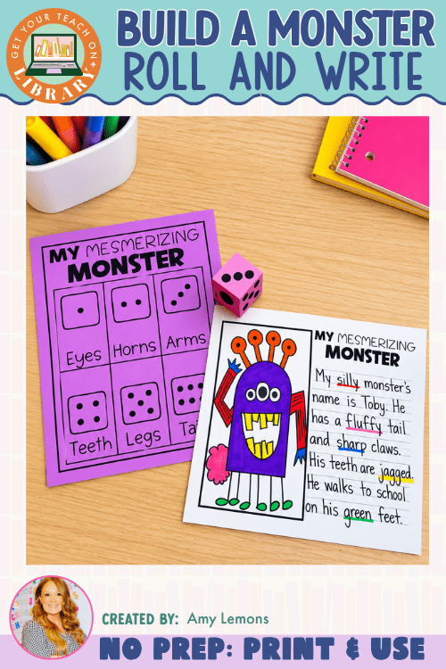 Monster Roll and Write | Descriptive Writing & Adjectives Activity - Shop GYTO - Get Your Teach On