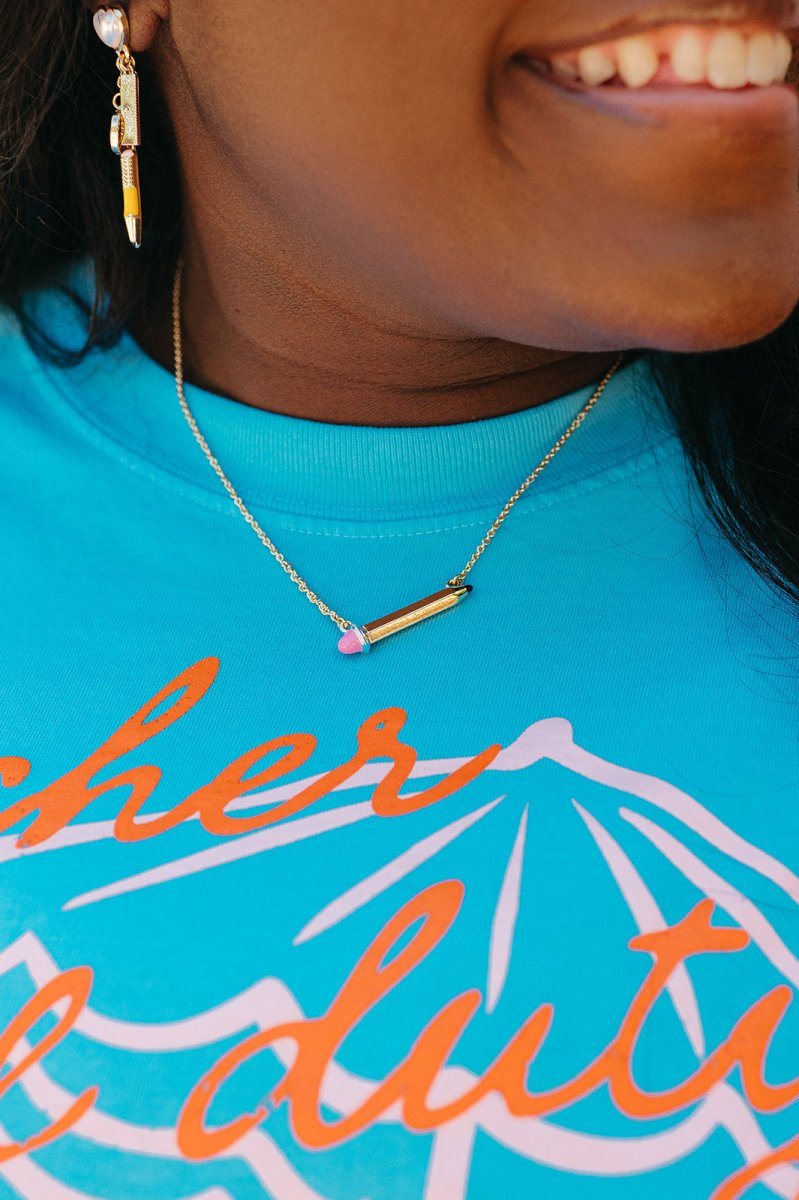 Pencil Bar Necklace - Shop GYTO - Get Your Teach On