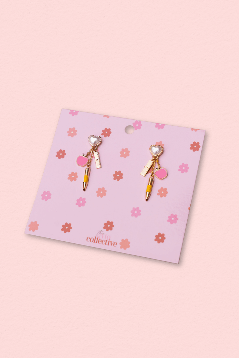 Pencil Charm Earrings - Shop GYTO - Get Your Teach On