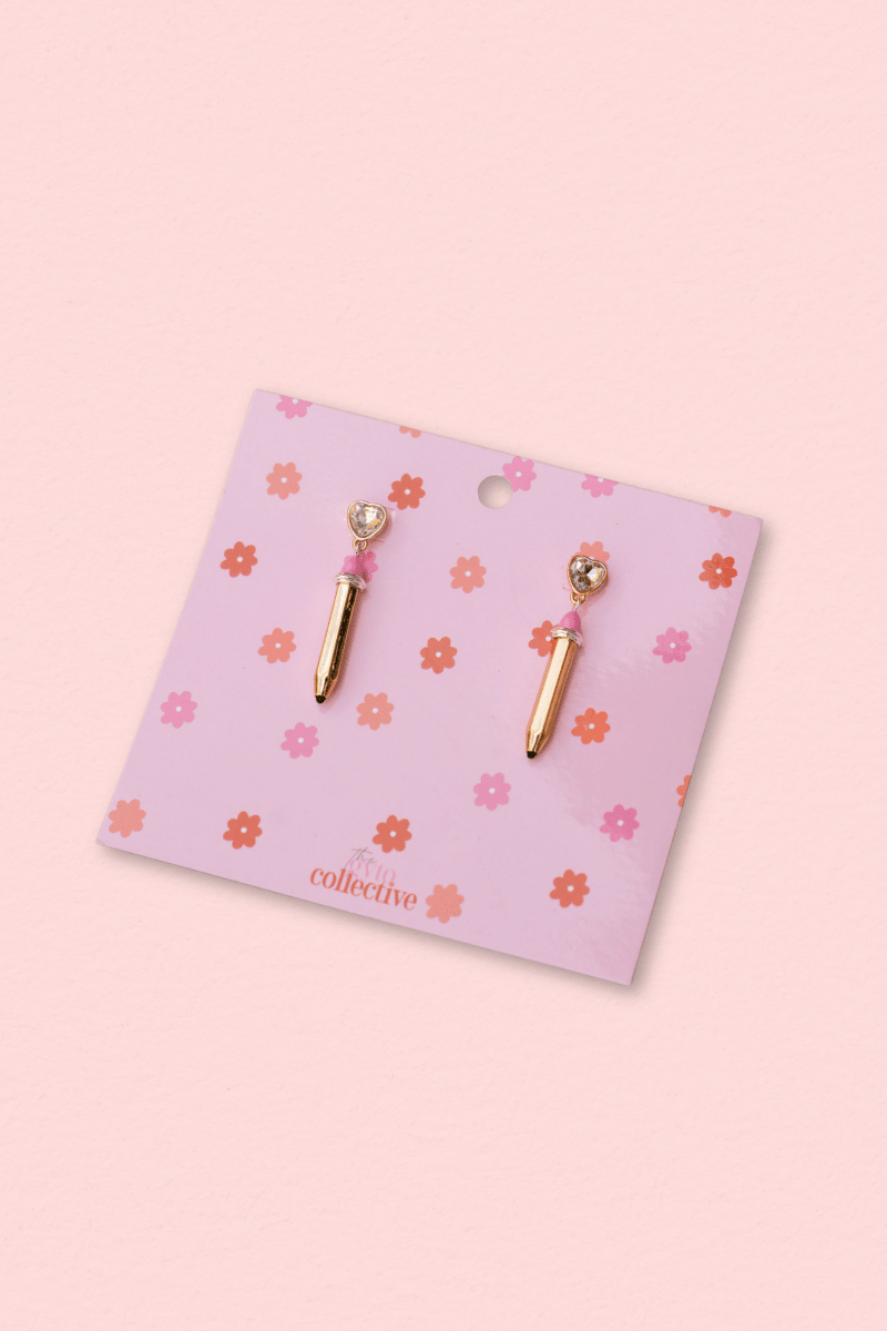 Pencil Drop Earrings - Shop GYTO - Get Your Teach On