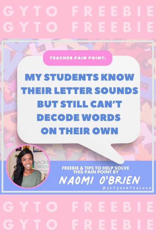 Phonological Awareness Free Resource - Shop GYTO - Get Your Teach On