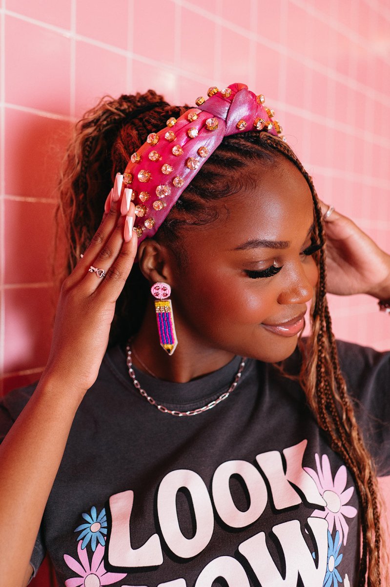 Pink Gradient Rhinestone Headband - Shop GYTO - Get Your Teach On