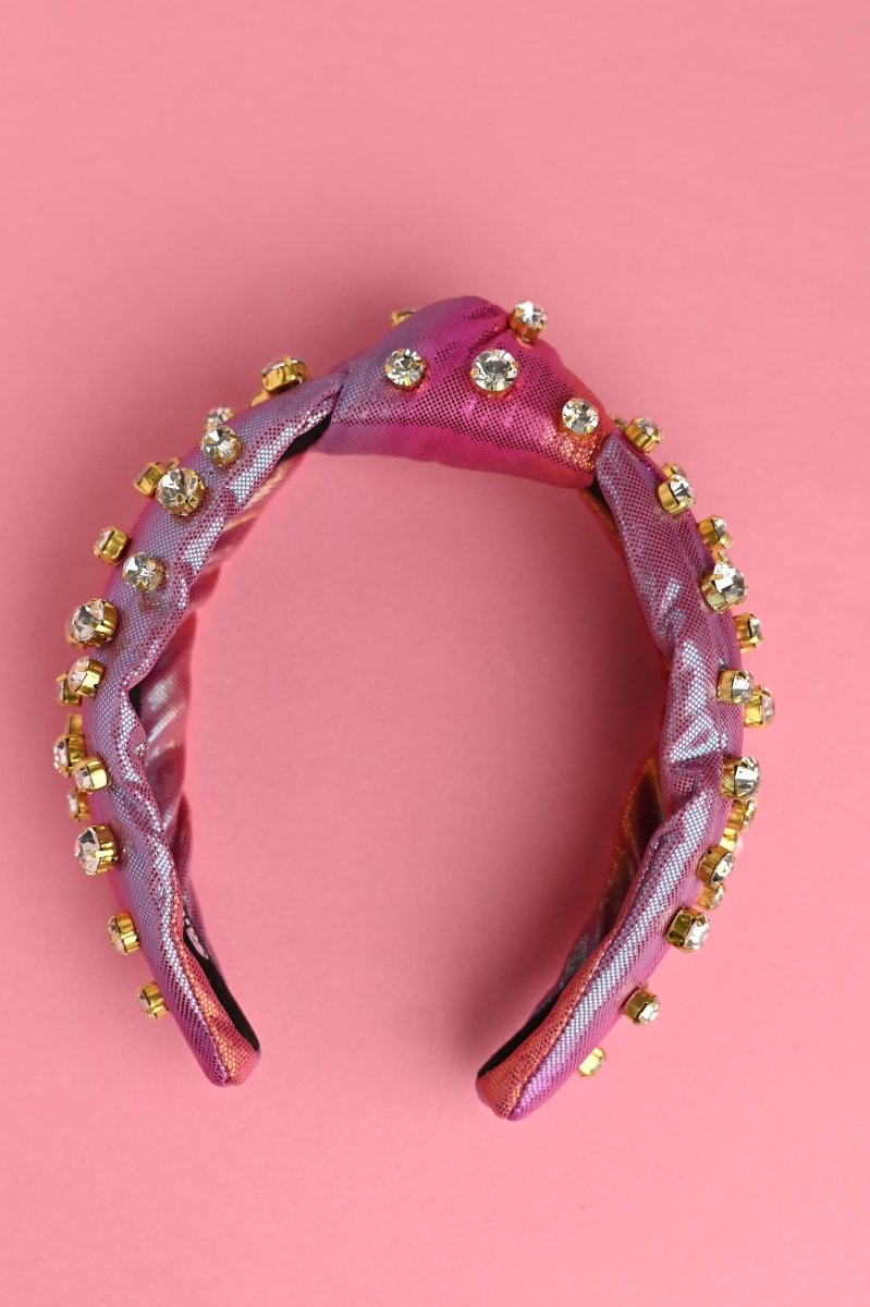 Pink Gradient Rhinestone Headband - GYTO Collective - Get Your Teach On