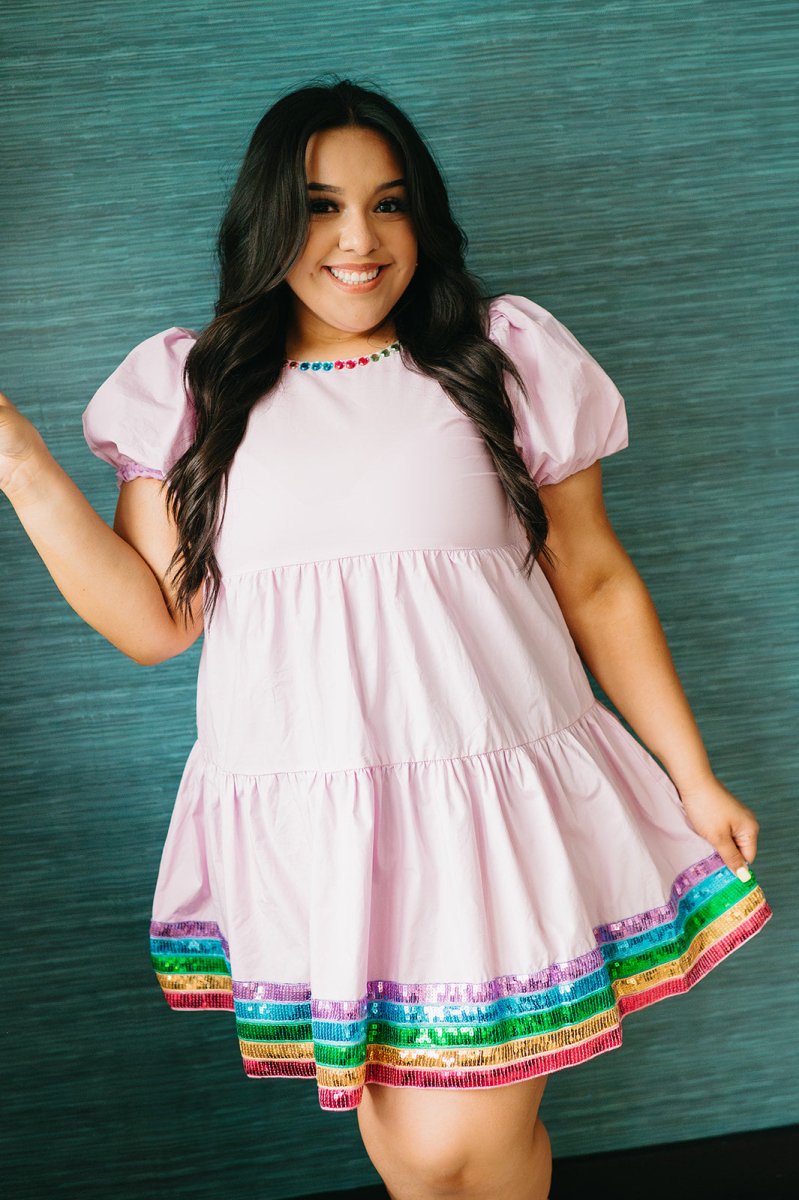 Pink Jeweled Dress - GYTO Collective - Get Your Teach On