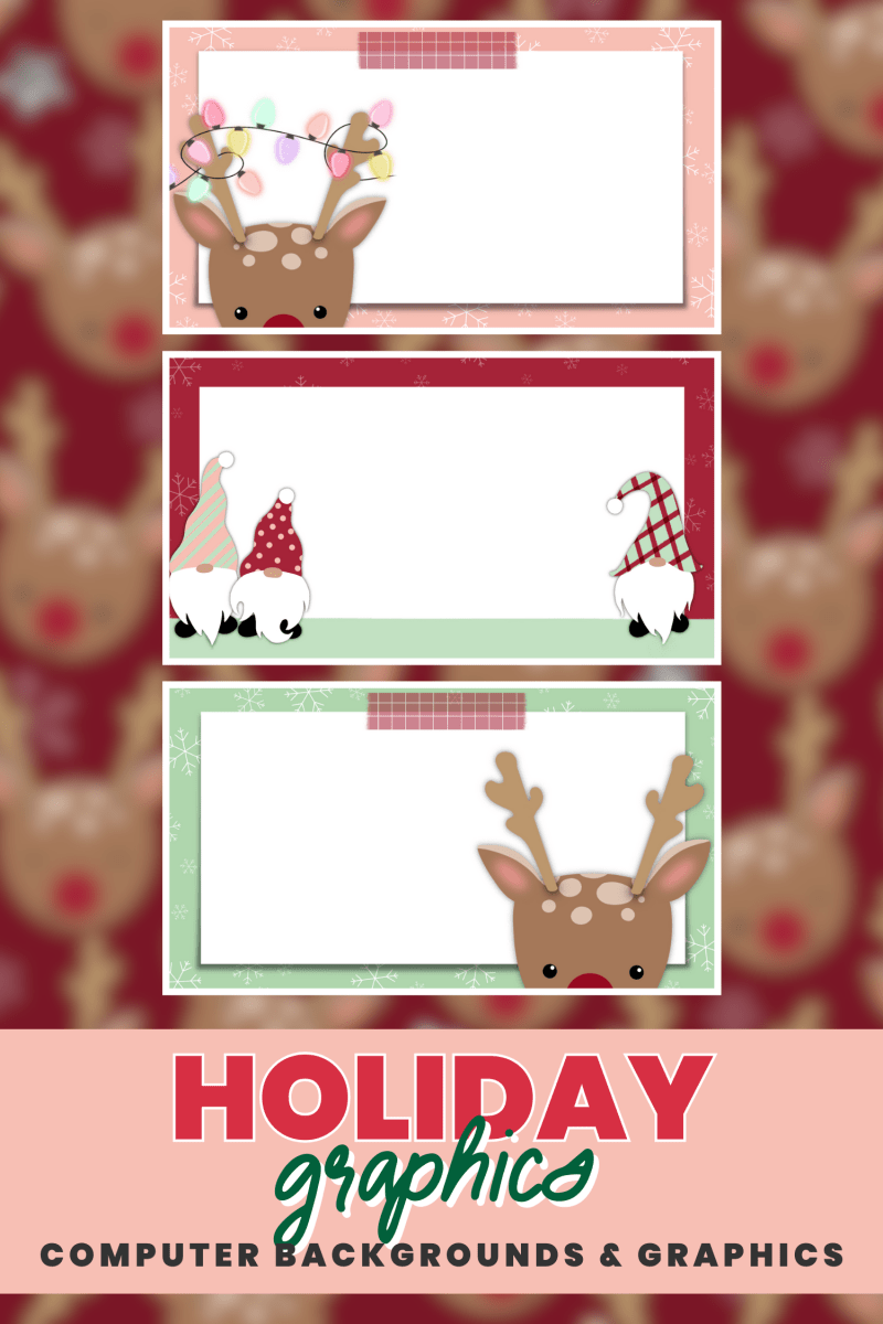Reindeer & Gnome Mini Holiday Graphics Collection - Shop GYTO - Get Your Teach On