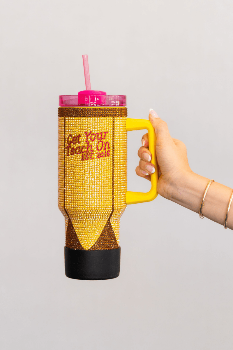 Rhinestone Pencil Tumbler - Shop GYTO - Get Your Teach On